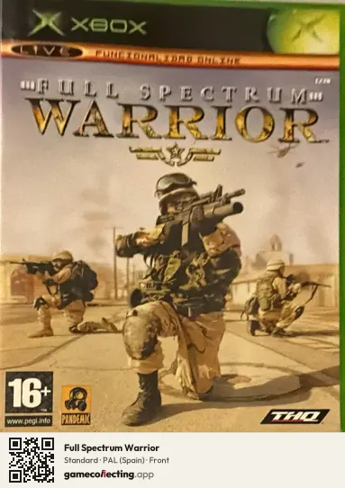 Full Spectrum Warrior Xbox, Spain box front