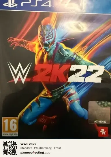 WWE 2K22 PlayStation 4, Germany box front