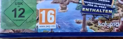 Tropico 6, the USK square on its front