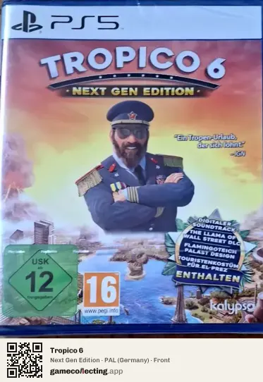 Tropico 6 PlayStation 5, Germany box front