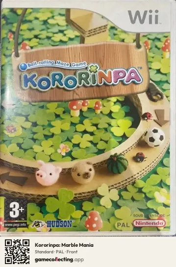 Kororinpa: Marble Mania Nintendo Wii, PAL box front
