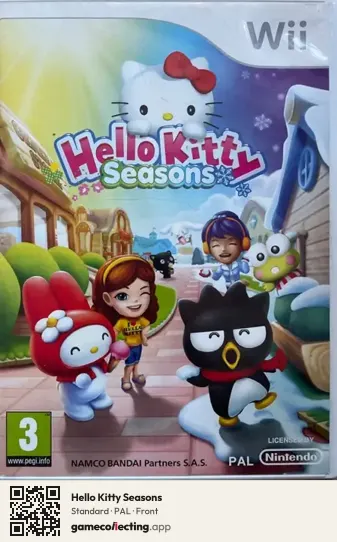 Hello Kitty Seasons Nintendo Wii, PAL box front