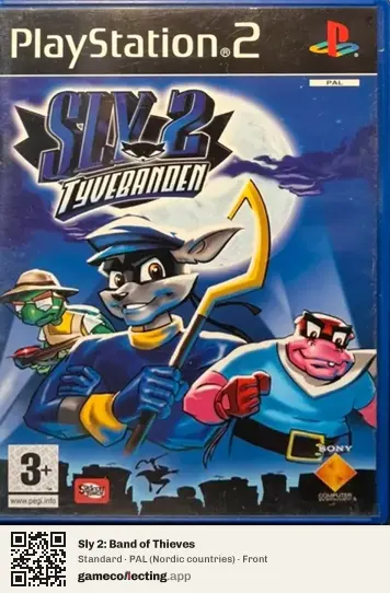 Sly 2: Band of Thieves PlayStation 2, Nordic countries box front