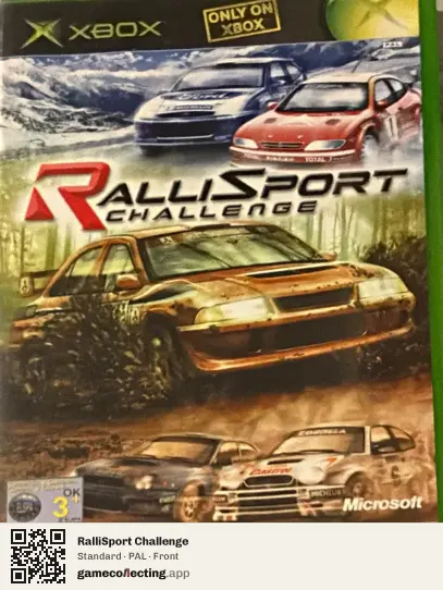 RalliSport Challenge Xbox, PAL box front