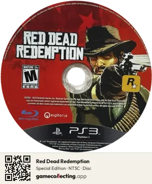 Red Dead Redemption PlayStation 3, NTSC disc