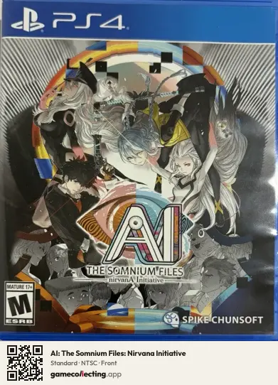 AI: The Somnium Files: Nirvana Initiative PlayStation 4, NTSC box front