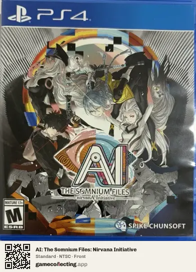 AI: The Somnium Files: Nirvana Initiative PlayStation 4, NTSC box front