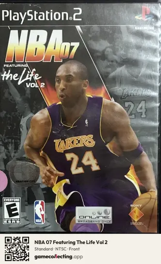 NBA 07 Featuring The Life Vol 2 PlayStation 2, NTSC box front