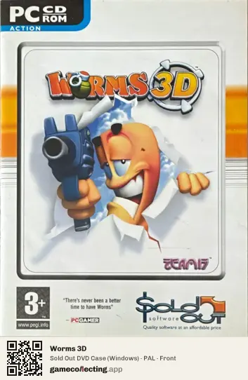 Worms 3D Computer, PAL box front