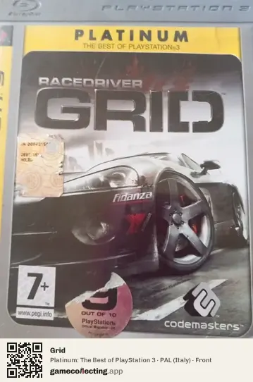 Grid PlayStation 3, Italy box front