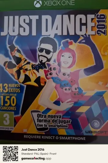 Just Dance 2016 Xbox One, Spain box front