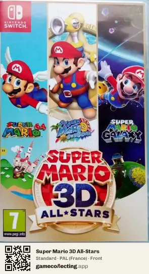 Super Mario 3D All-Stars Nintendo Switch, France box front