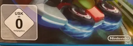 Mario Kart 8, the USK square on its front