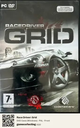 Race Driver: Grid Computer, PAL box front