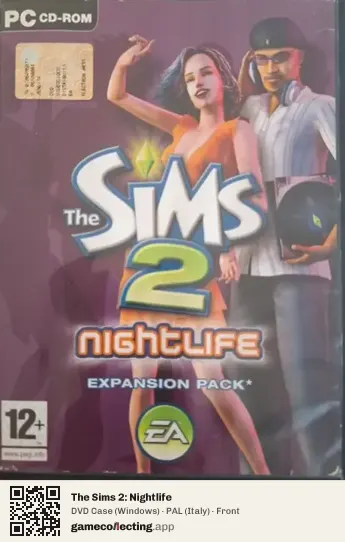 The Sims 2: Nightlife Computer, Italy box front