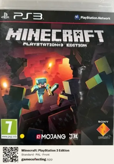 Minecraft: PlayStation 3 Edition PlayStation 3, PAL box front