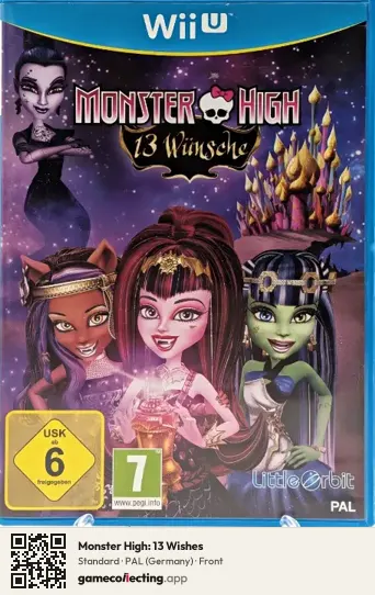Monster High: 13 Wishes Nintendo Wii U, Germany box front