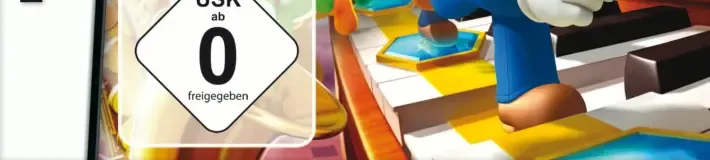 Mario Party DS, the USK square on its front