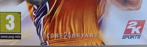 NBA 2K10, the PEGI square on its front