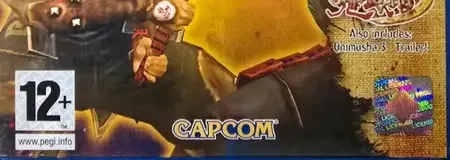 Onimusha Blade Warriors, the PEGI square on its front