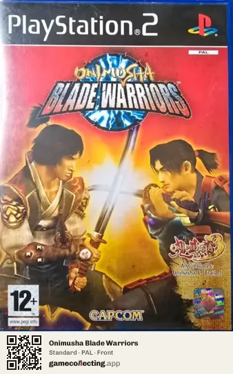Onimusha Blade Warriors PlayStation 2, PAL box front