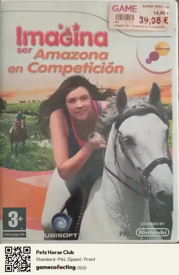 Petz Horse Club Nintendo Wii, Spain box front