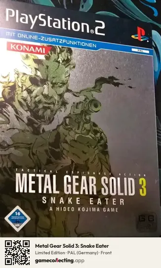Metal Gear Solid 3: Snake Eater PlayStation 2, Germany box front