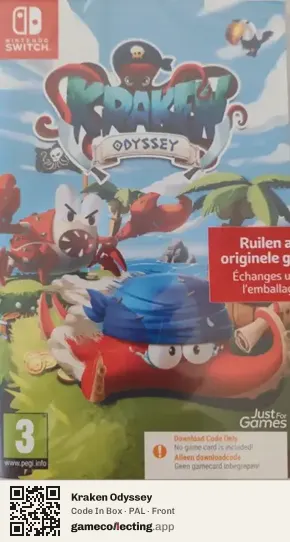 Kraken Odyssey Nintendo Switch, PAL box front
