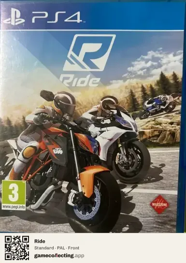 Ride PlayStation 4, PAL box front