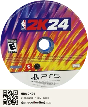 NBA 2K24 PlayStation 5, NTSC disc