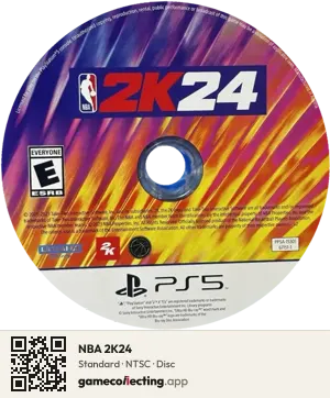 NBA 2K24 PlayStation 5, NTSC disc