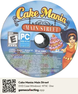 Cake Mania: Main Street Computer, NTSC disc