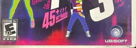 Just Dance 3, the ESRB box on its front