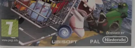 Rabbids Go Home, the PEGI square on its front