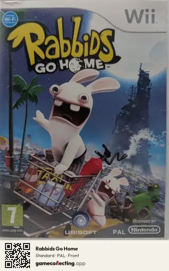 Rabbids Go Home Nintendo Wii, PAL box front