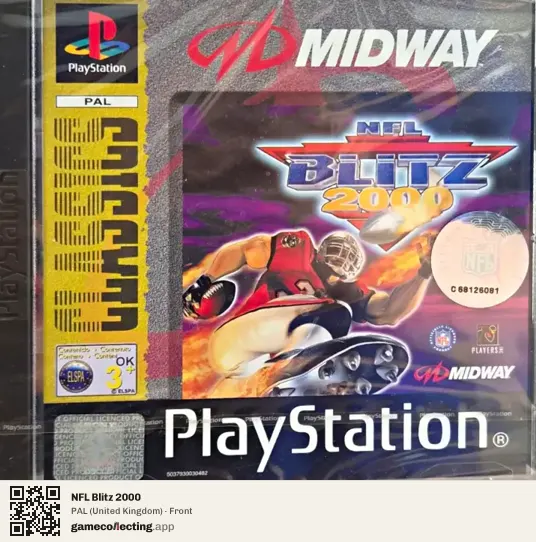 NFL Blitz 2000 PlayStation, United Kingdom box front