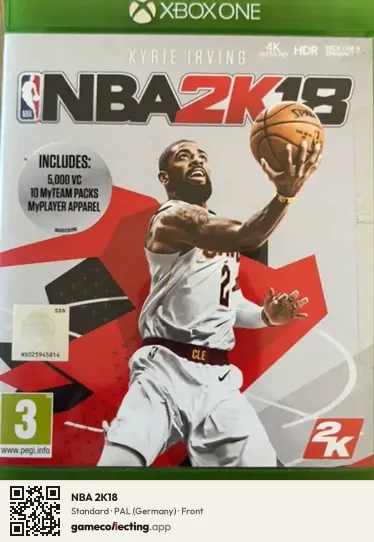 NBA 2K18 Xbox One, Germany box front