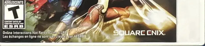 Heroes of Ruin, the ESRB box on its front