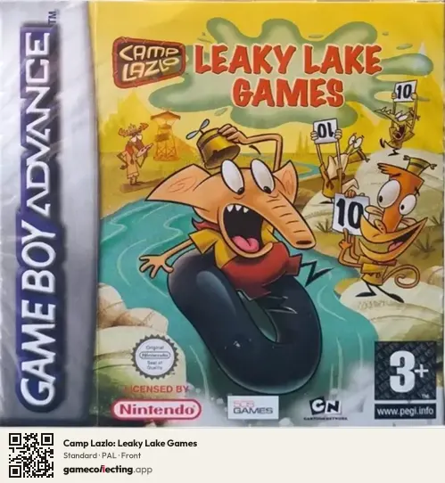 Camp Lazlo: Leaky Lake Games Game Boy Advance, PAL box front