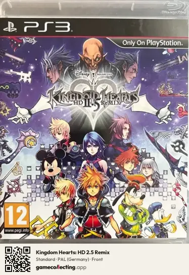 Kingdom Hearts: HD 2.5 Remix PlayStation 3, Germany box front