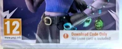 Fortnite, the PEGI square on its front