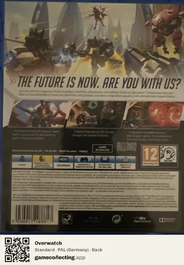 Overwatch PlayStation 4, Germany box back