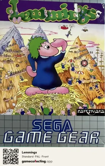 Lemmings Sega Game Gear, PAL box front