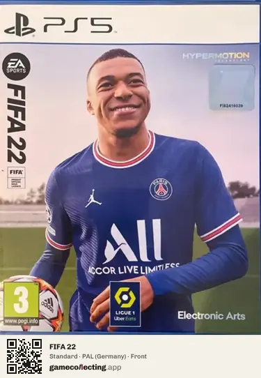 FIFA 22 PlayStation 5, Germany box front