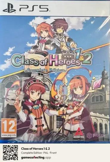 Class of Heroes 1 & 2 PlayStation 5, PAL box front