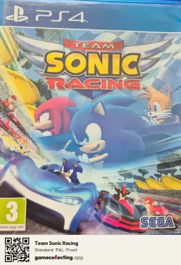 Team Sonic Racing PlayStation 4, PAL box front