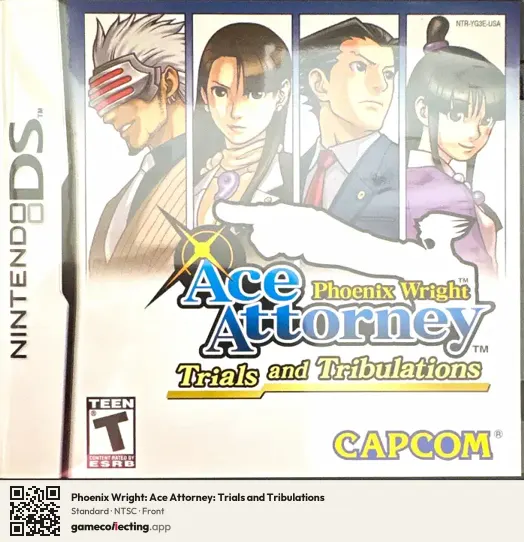 Phoenix Wright: Ace Attorney: Trials and Tribulations Nintendo DS, NTSC box front