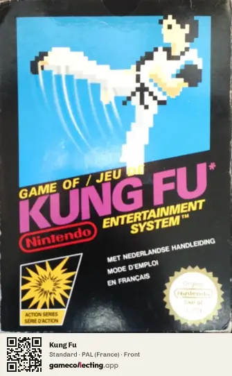 Kung Fu Nintendo Entertainment System, France box front