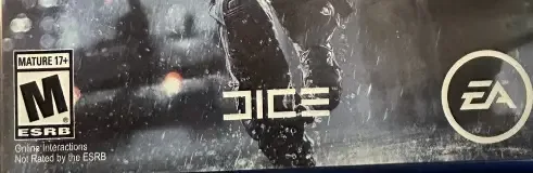 Battlefield 4, the ESRB box on its front