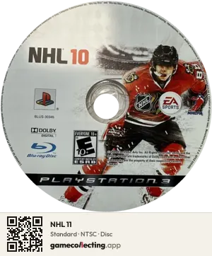 NHL 11 PlayStation 3, NTSC disc